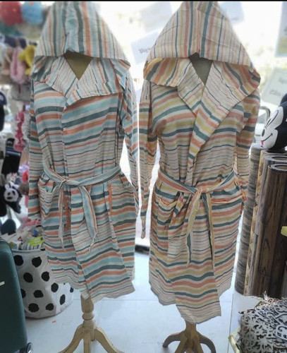 حوله تن پوش یزدی نخی طرح راه راه