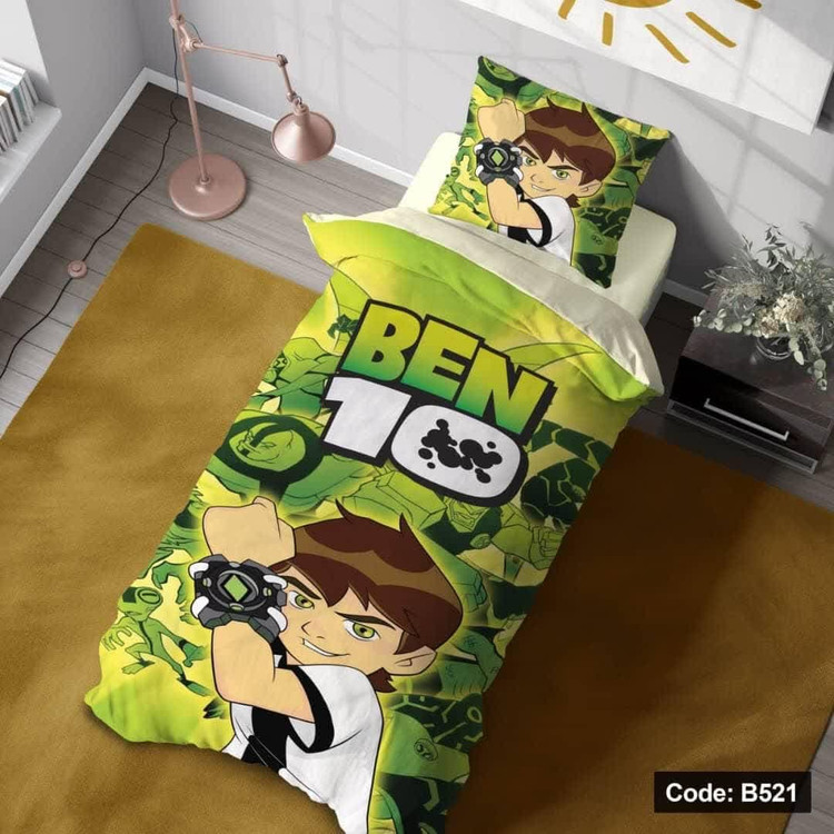 روتختی یک نفره چاپی کودک و نوجوان طرح بن تن