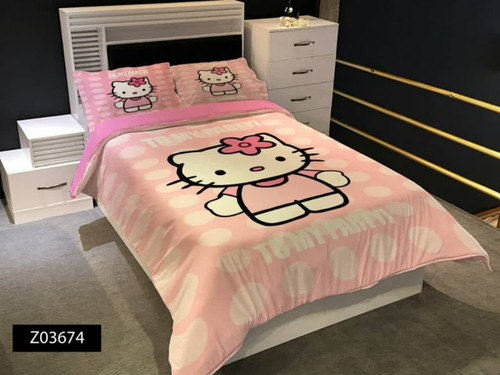 روتختی چاپی کودک و نوجوان جنس میکروتنسل طرح کیتی