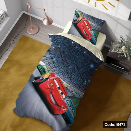 روتختی کودک و نوجوان چاپی جنس میکروتنسل طرح ماشین مک کوئین