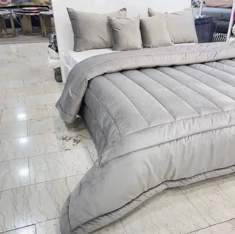 روتختی مخمل کالیفرنیا رنگ طوسی کمرنگ