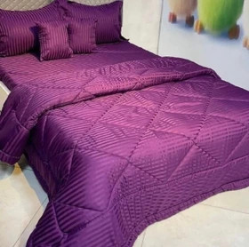 روتختی هتلی نخ ژاکارد رنگ بنفش روشن