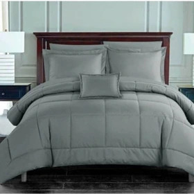 روتختی هتلی نخ ژاکارد رنگ طوسی کم رنگ