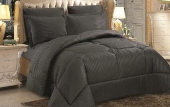 روتختی هتلی نخ ژاکارد رنگ طوسی پررنگ