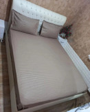 نیم ست هتلی نخ میکرو رنگ طوسی پررنگ