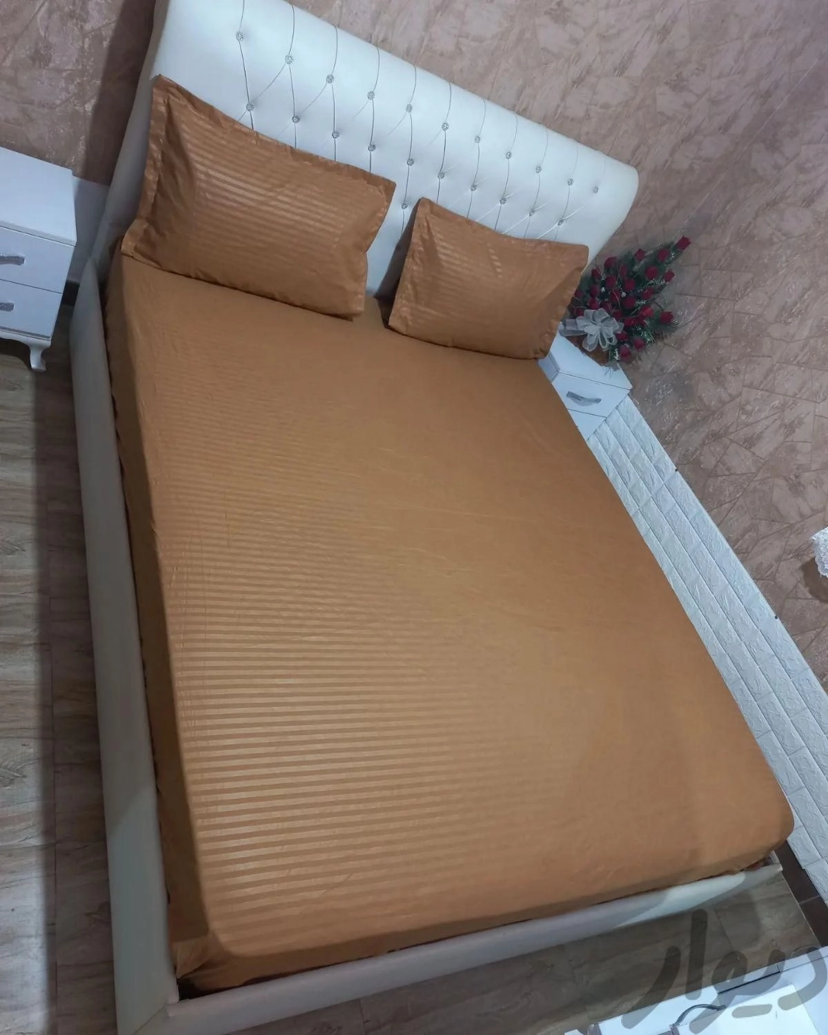 نیم ست هتلی نخ میکرو رنگ قهوه ای