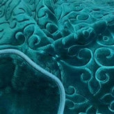 پتو گلبافت طرح برجسته سبز کله غازی