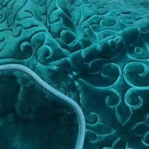 پتو گلبافت طرح برجسته سبز کله غازی