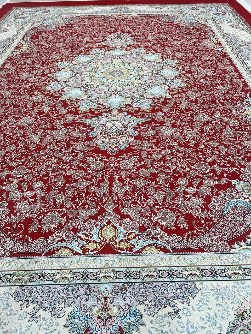 فرشینه مخمل شانل ترک طرح ترنج کد ۷۰۵