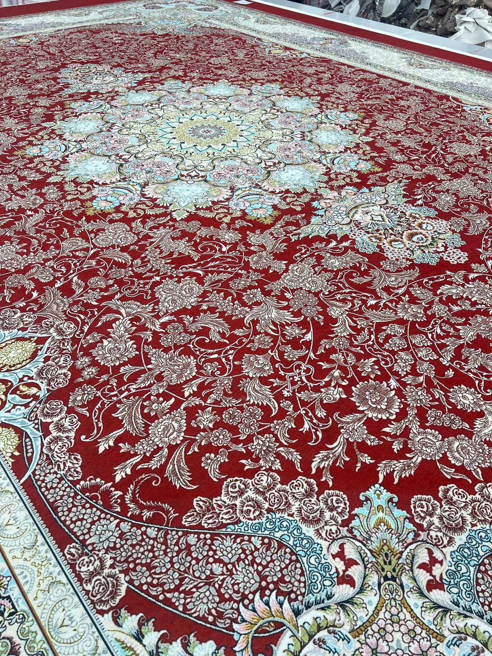 فرشینه مخمل شانل ترک طرح ترنج کد ۷۰۵