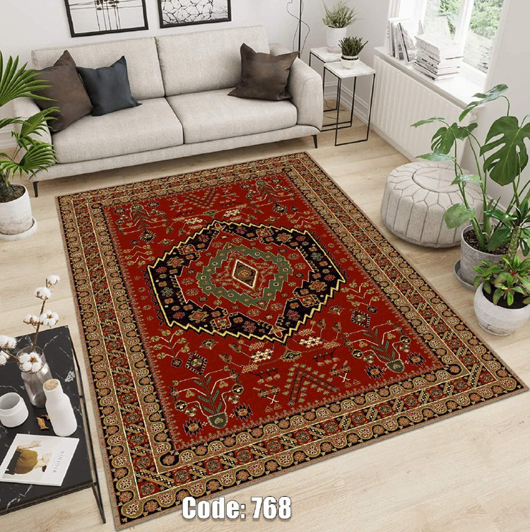 روفرشی کشدار مخمل شانل ترک طرح های زیبا مدل ترنج کد ۷۶۸