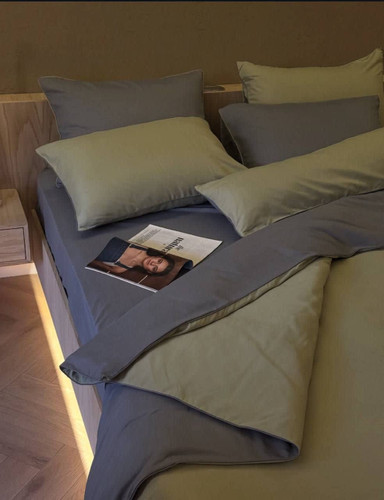 روتختی قیطون دوزی شده جنس میکرو براش ساده (نخ پنبه) دو رو