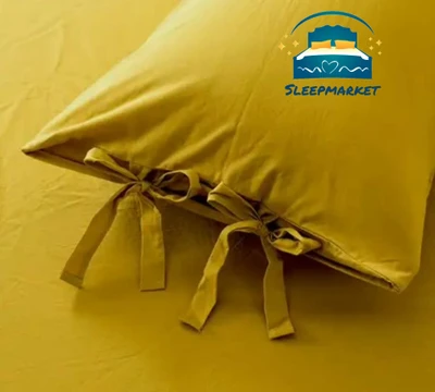 روتختی ساده بندینک دار شیک و لوکس تک رنگ (خردلی) - نخ میکرو