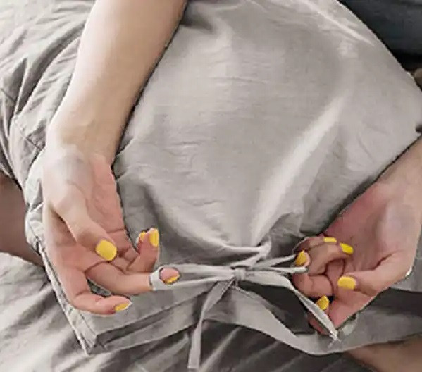 روتختی ساده بندینک دار شیک و لوکس تک رنگ (طوسی روشن) - نخ میکرو