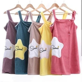 حوله استخری (تن پوش رکابی) دکلته با قدرت جذب آب بالا و رنگ بندی متنوع برند سامر رنگ سبزآبی